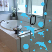 Bubble Dolphin Wall Sticker