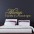 Always kiss me goodnight wall quote stickers