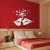 Lips and Hearts Mirror Wall Stickers