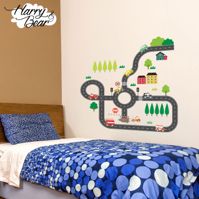 Road Map wall stickers