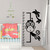 monkey height chart wall sticker
