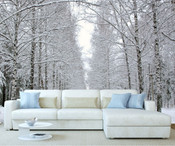 Winter Forest Tree Wall Mural 2