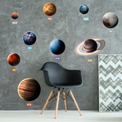 Educational Solar System Planets Wall Stickers 9115