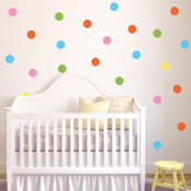 polka dot wall stickers