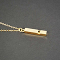 YOU Wet My Whistle - Mini Gold Whistle Necklace