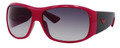 Emporio Armani 9812/S Sunglasses 021GJJ Red - Metal Gray Red (6514)