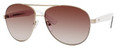 Emporio Armani 9822/S Sunglasses 023EJD Light Gold Wht Blk (6014)