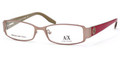 Armani Exchange 125 Eyeglasses 0JGQ Shy Br Red Mud