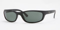 Ray Ban RB4115 Sunglasses 601S71 Matte Blk Grn