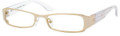 Armani Exchange 230 Eyeglasses 0D9F GoldWhtcrystl