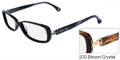 MICHAEL KORS MK219 Eyeglasses 203 Br Crystal 53-15-135