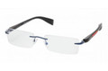 PRADA SPORT PS 56BV Eyeglasses ZYI1O1 Blue 55-18-140