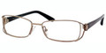 JIMMY CHOO 52 Eyeglasses 0WUB Br Crocodile Gold 53-16-130