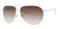 JIMMY CHOO LUISA/S Sunglasses 0BUV Metalized Wht 60-11-135