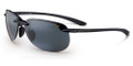 MAUI JIM HAPUNA Sunglasses (414-02) Gloss Blk 66-15-130