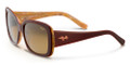 MAUI JIM LANI Sunglasses (HS239-04B) Ruby With Sandstone 56-17-135