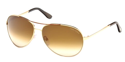 TOM FORD FT0035 Sunglasses 772 Gold 62-12-130 - Elite Eyewear Studio