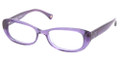 COACH HC 6035 Eyeglasses 5097 Transp Purple 50-16-135