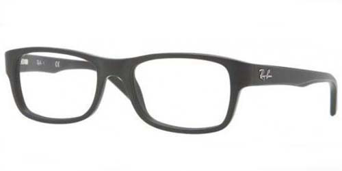 Ray Ban RB 5268 Eyeglasses 5119 Matte Blk 48-17-135 - Elite Eyewear Studio