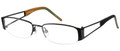 MAGIC CLIP M 380 Eyeglasses Blk Gray 54-17-138