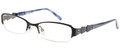 RAMPAGE R 165 Eyeglasses Satin Blk 49-18-135