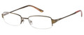 SAVVY SAVVY 382 Eyeglasses Striated Br 50-18-135