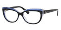 DIOR 3282 Eyeglasses 0E1X Blk Blue Glitter Gold 52-15-140