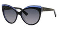 DIOR GLISTEN 1/S Sunglasses 0E1X Blk Blue Glitter Crystal 56-15-140