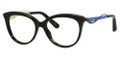 DIOR 3279 Eyeglasses 08LB Blk Blue 51-16-140