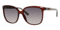 GUCCI 3696/S Sunglasses 0IPU Transp Red 57-16-140