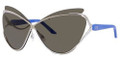 DIOR AUDACIEUSE 1/S Sunglasses 04CL Palladium Wht Blk 72-04-115