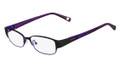 MARCHON M-JANE Eyeglasses 001 Satin Blk Purple 50-16-135