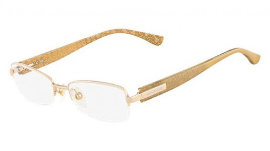 MICHAEL KORS MK361 Eyeglasses 717 Gold 49-17-135 - Elite Eyewear Studio