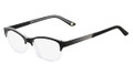 MARCHON M-LENOX Eyeglasses 001 Blk Crystal Fade 49-16-135