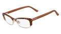 VALENTINO V2117 Eyeglasses 208 Br Lace 52-17-135