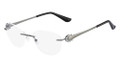 SALVATORE FERRAGAMO SF2128R Eyeglasses 015 Shiny Dark Gunmtl 54-16-130