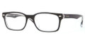 Ray Ban RX 5286F Eyeglasses 2034 Top Blk On Transp 53-18-140