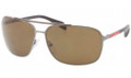 PRADA SPORT PS 54OS Sunglasses 5AV5Y1 Gunmtl 64-13-125