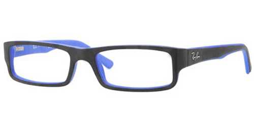 Ray Ban RX 5246 Eyeglasses 5224 Top Blk On Matte Blue 50 16 135 Elite Eyewear Studio