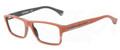 EMPORIO ARMANI EA 3013 Eyeglasses 5106 Brick Red On Gray 52-16-140