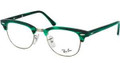Ray Ban RX 5154 Eyeglasses 5256 Matte Stripped Grn 49-21-140