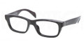 PRADA PR 11QV Eyeglasses 1AB1O1 Blk 54-18-145