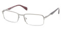 PRADA PR 61QV Eyeglasses LAI1O1 Brushed Gunmtl 56-18-140