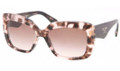 PRADA PR 03QS Sunglasses ROJ0A6 Pink Havana 55-17-140