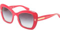 Dolce & Gabbana DG 4205 Sunglasses 27758G Crystal On Pearl Red 49-23-140