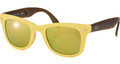 Ray Ban RB 4105 Sunglasses 605193 Matte Yellow 50-22-140