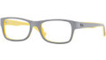 Ray Ban RX 5268 Eyeglasses 5375 Top Grey On Yellow 48-17-135