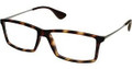 Ray Ban RX 7021 Eyeglasses 5365 Rubber Havana 55-14-140