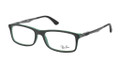 Ray Ban RX 7017 Eyeglasses 5197 Top Blk On Grn 56-17-145
