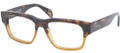PRADA PR 19QV Eyeglasses RO41O1 Spotted Br/Matte Br 51-17-140